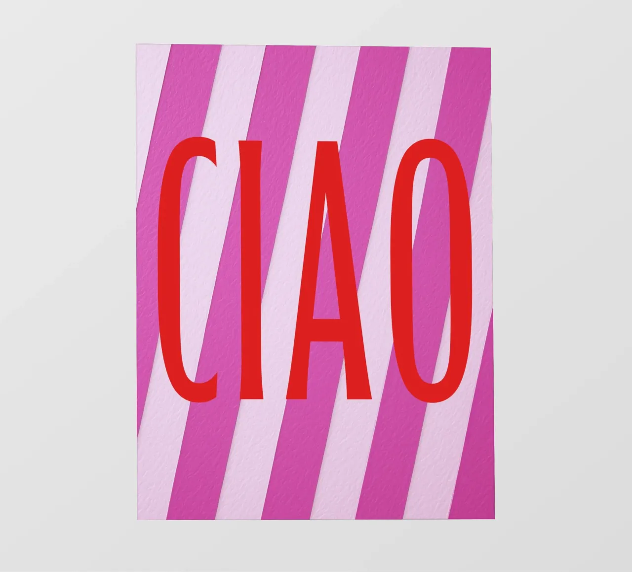 Ciao, bis calvo telo in pvc da Carinaprint