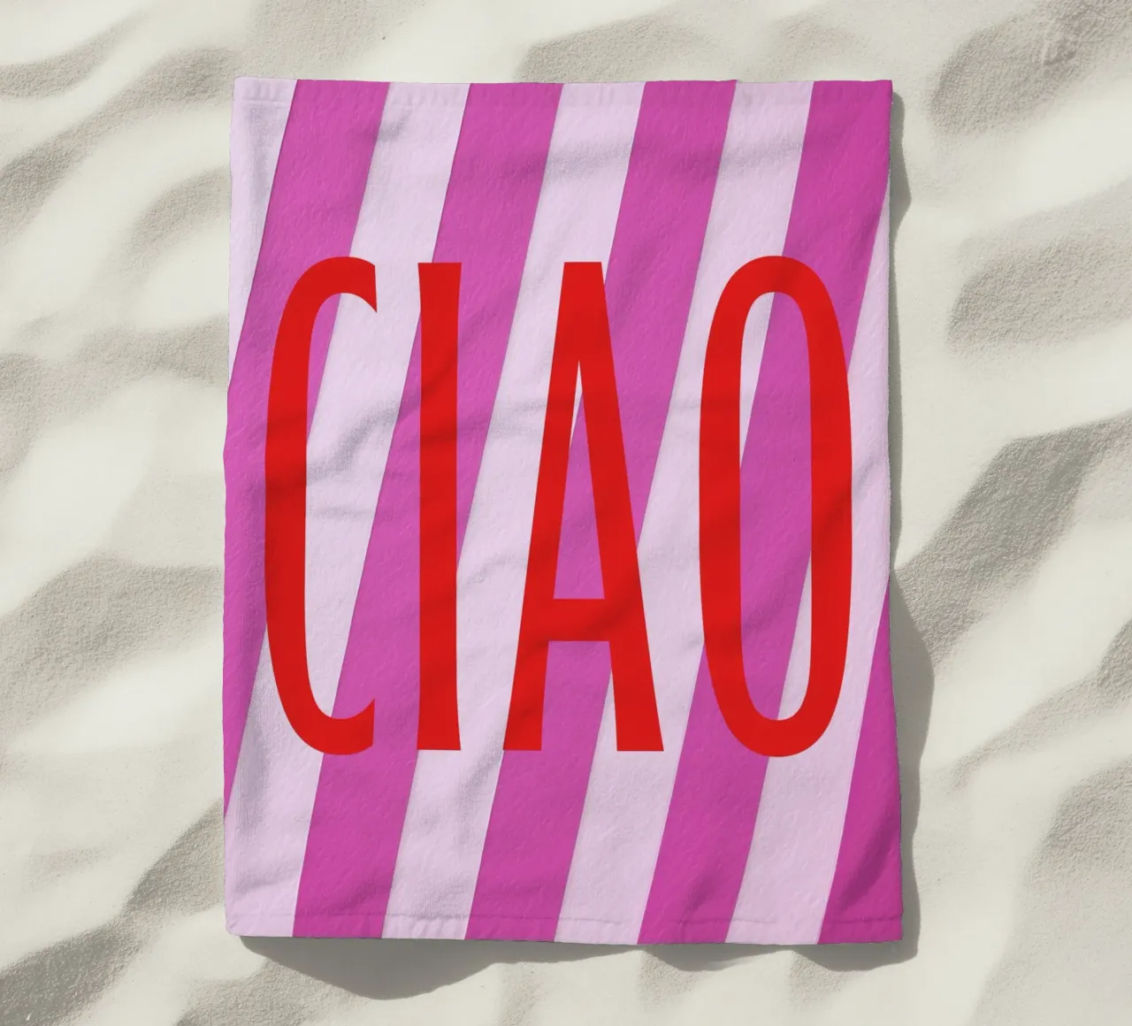 Ciao, bis calvo telo mare da Carinaprint