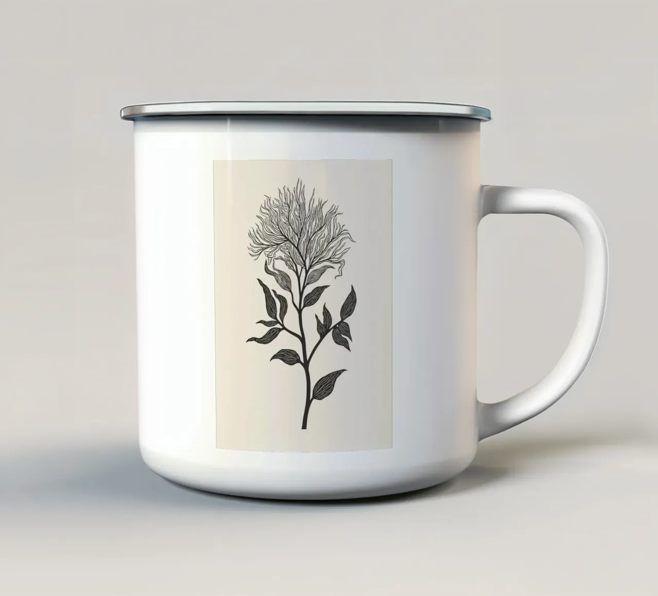 Botanical Poster 2 tazza in smalto da Indigo Rain