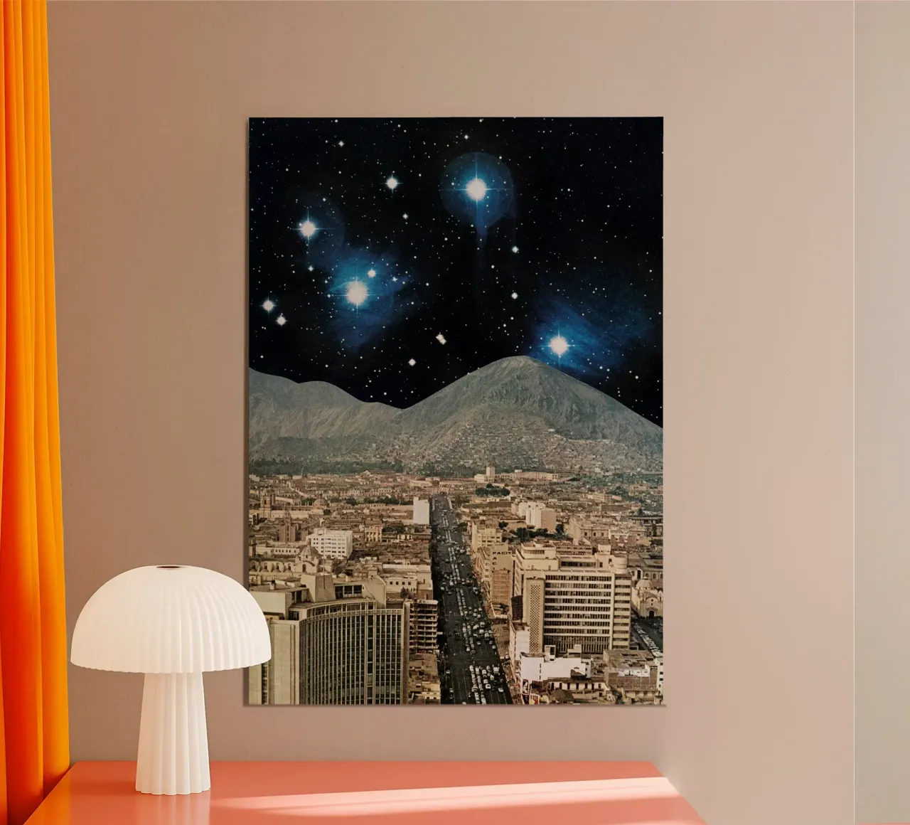 Città dello spazio carta hahnemühle da Cassia Beck Collage