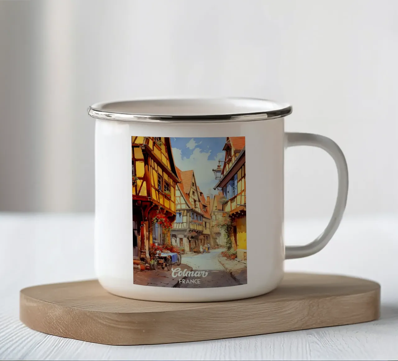 Colmar Francia tazza in smalto da Stellar Creative