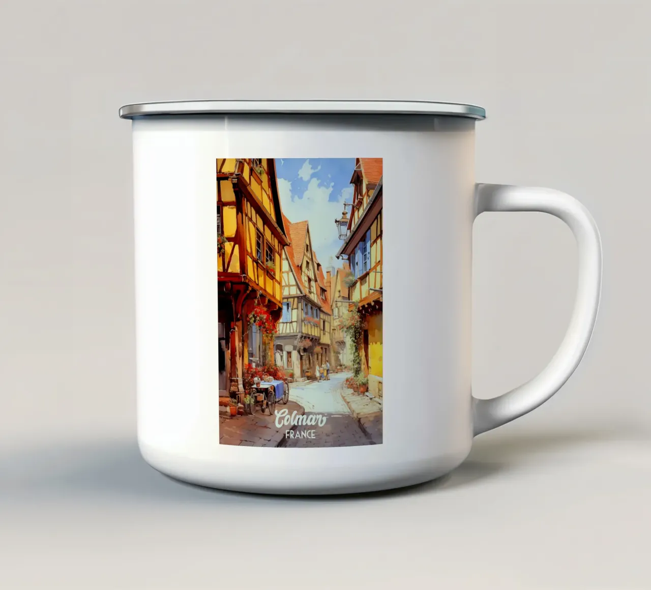 Colmar Francia tazza in smalto da Stellar Creative