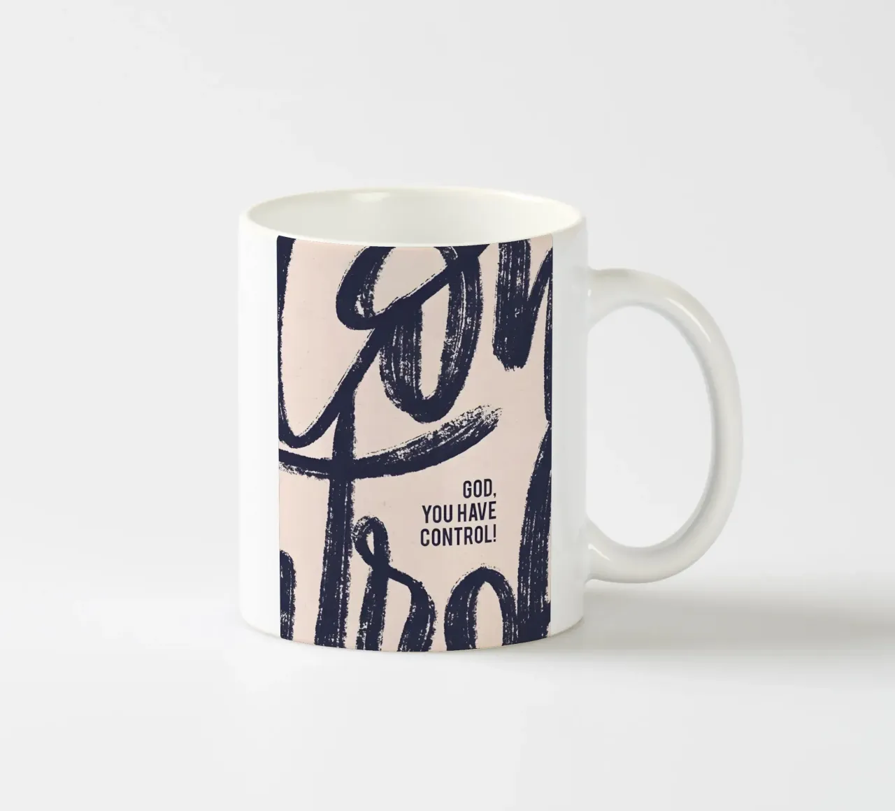 God, You Have Control! tazza in ceramica da Type & Tape