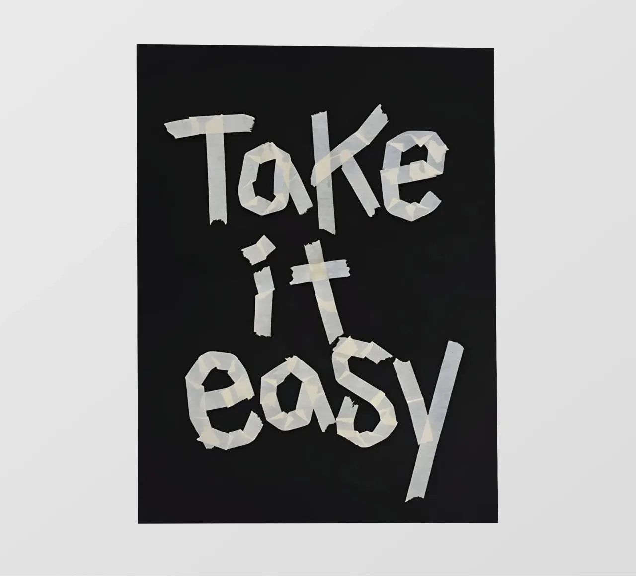 Take it easy telo in pvc da Type & Tape