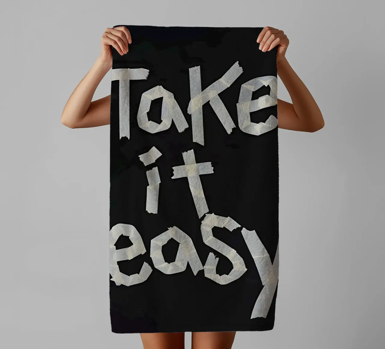 Take it easy asciugamano da bagno da Type & Tape