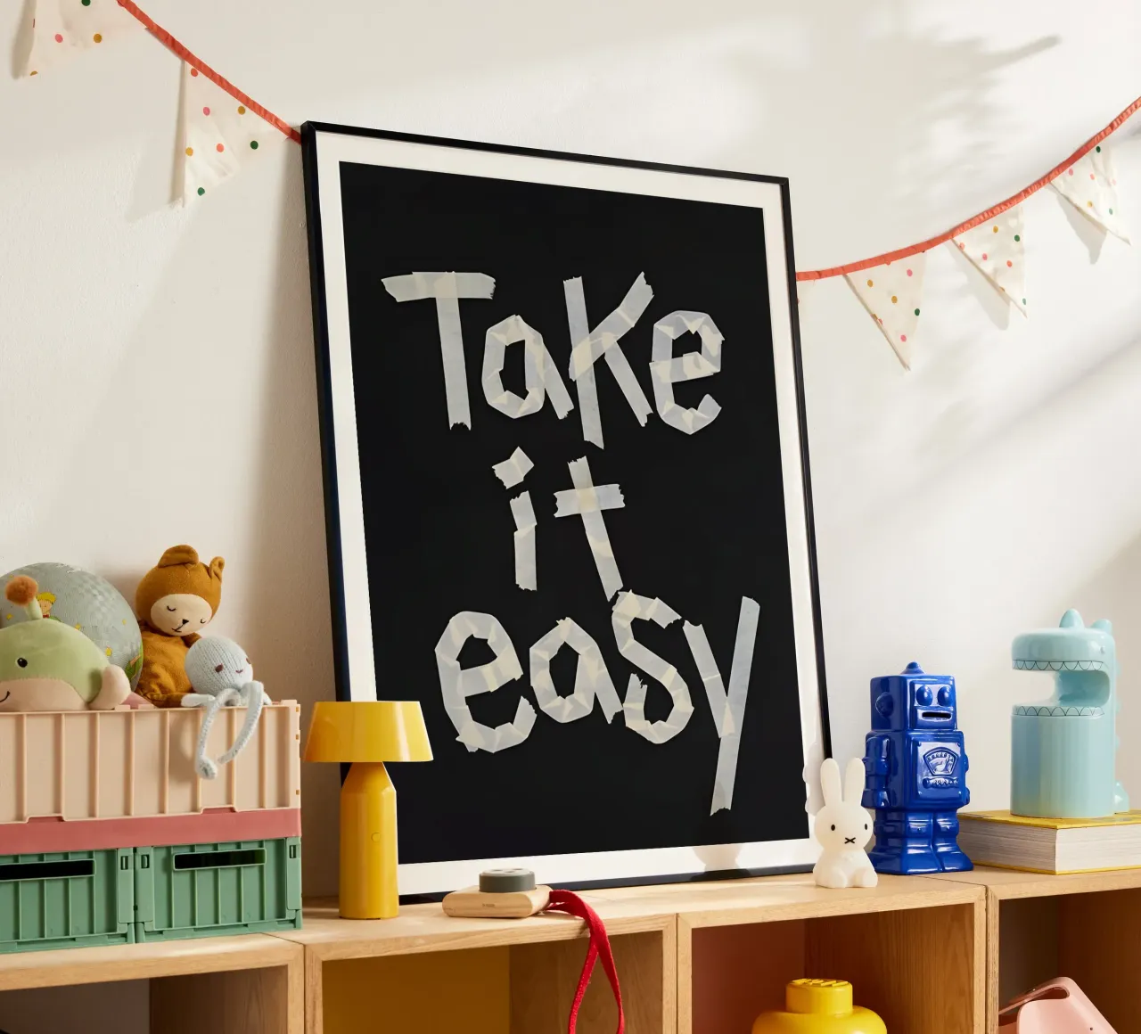 Take it easy poster by Type & Tape