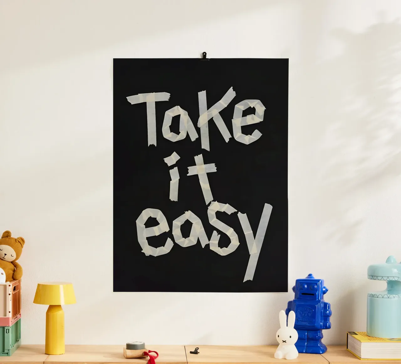Take it easy poster by Type & Tape