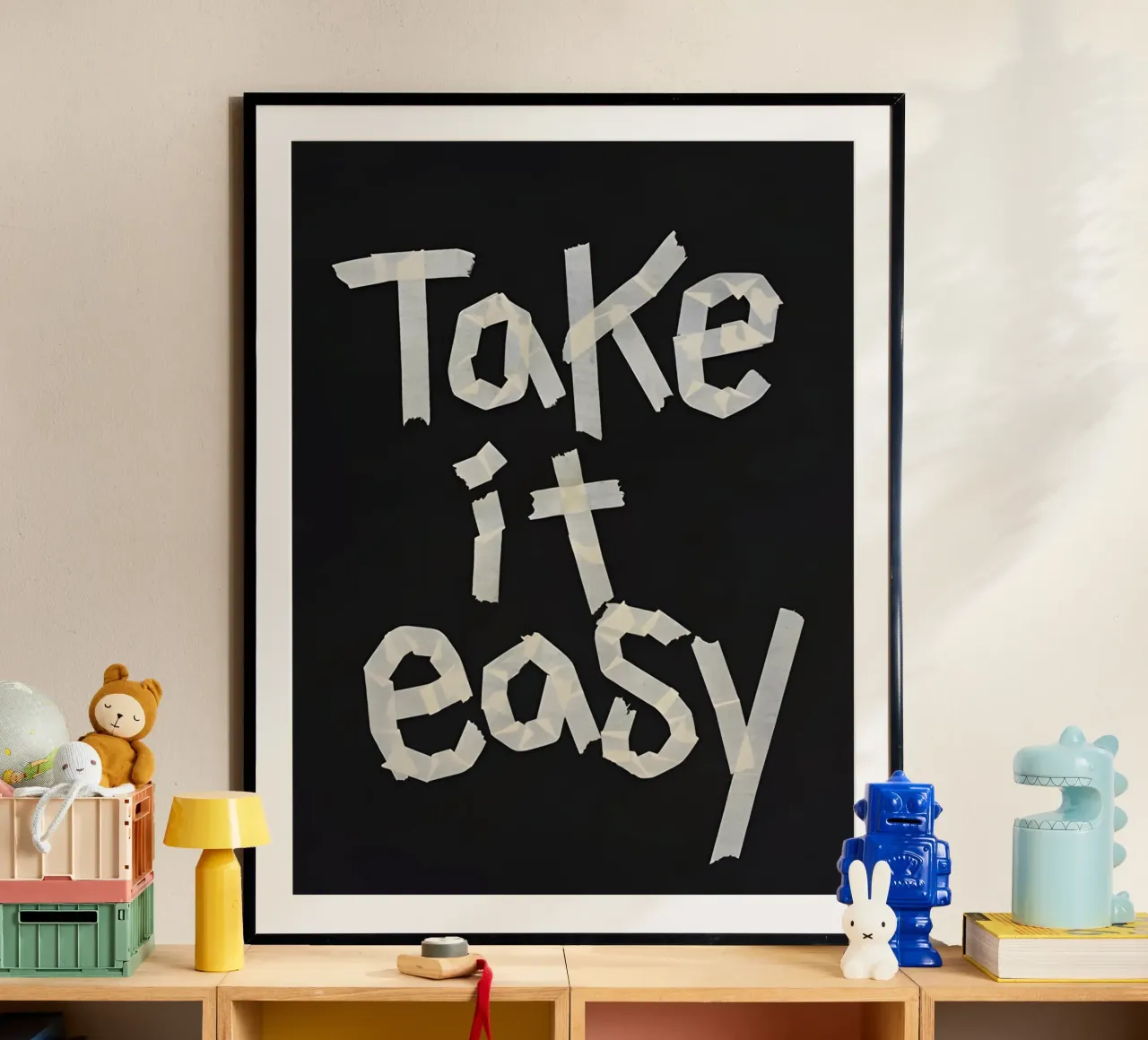 Take it easy poster by Type & Tape