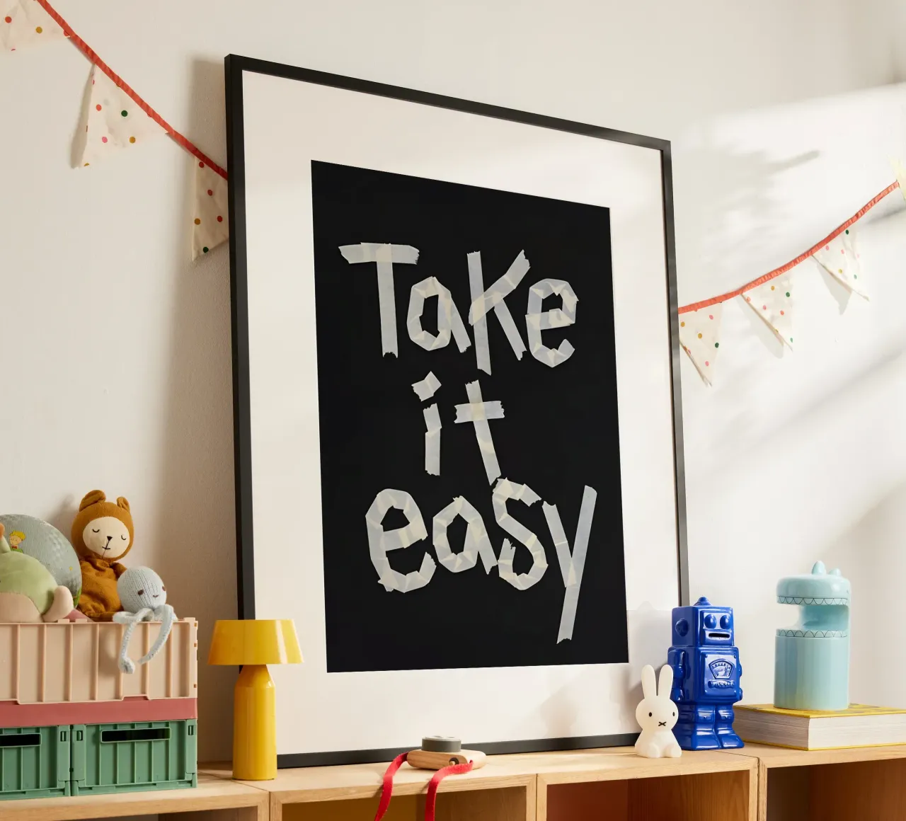 Take it easy poster by Type & Tape