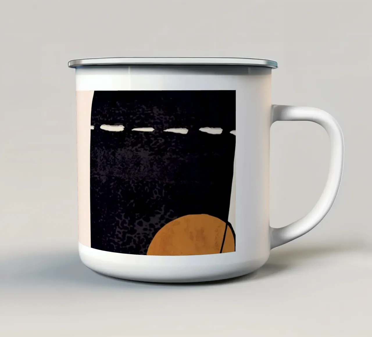 Volto astratto 55 tazza in smalto da ThingDesign