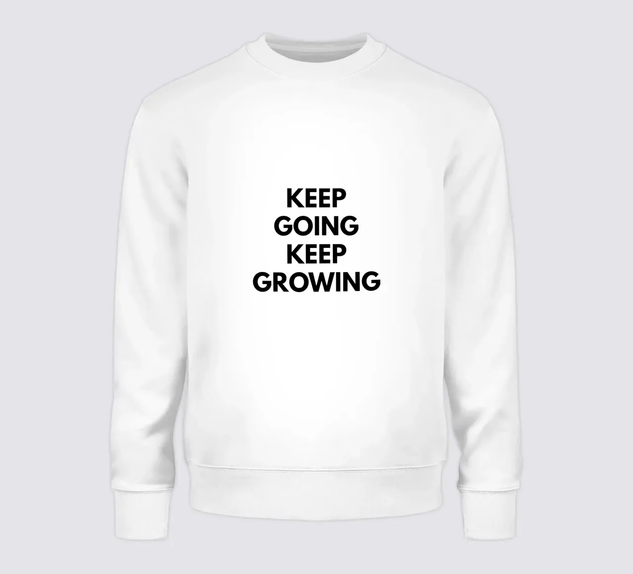 Keep Growing Keep Going felpa da Typo Designs