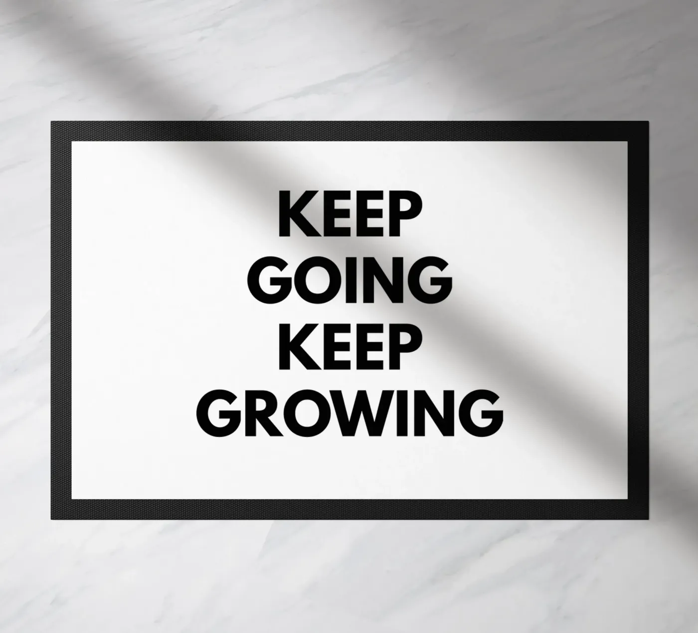 Keep Growing Keep Going doormat by Typo Designs