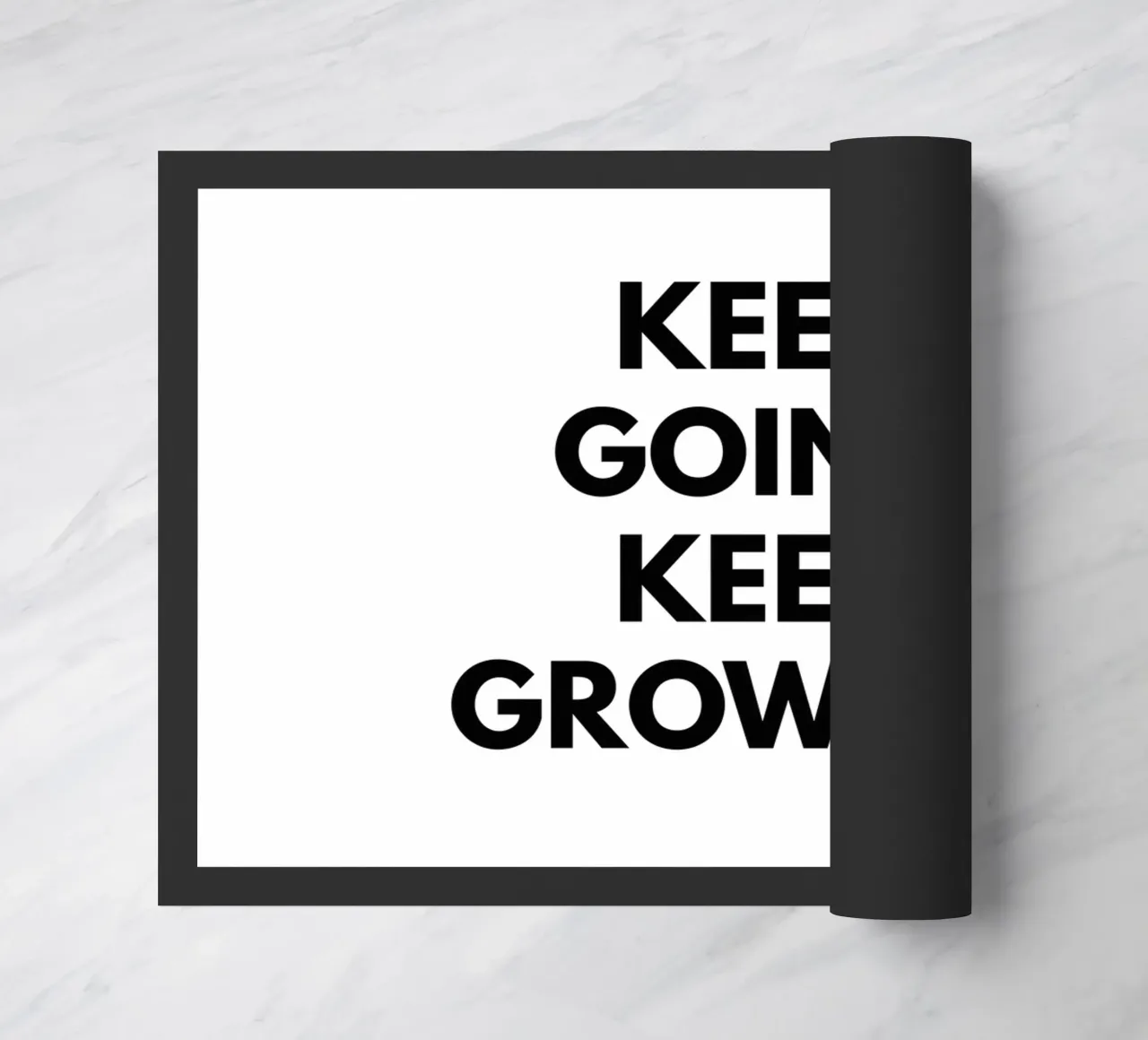 Keep Growing Keep Going doormat by Typo Designs