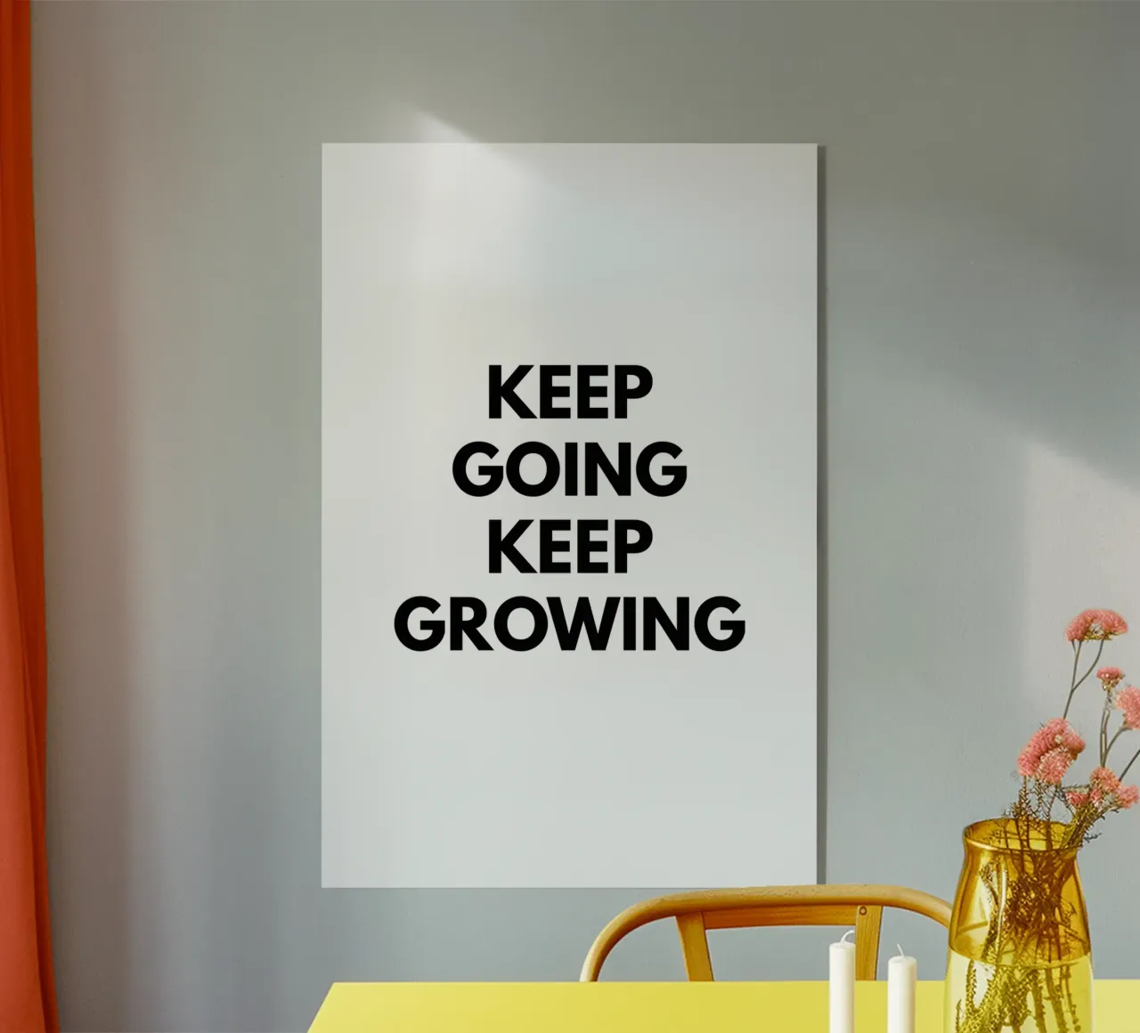 Keep Growing Keep Going plexiglass da Typo Designs
