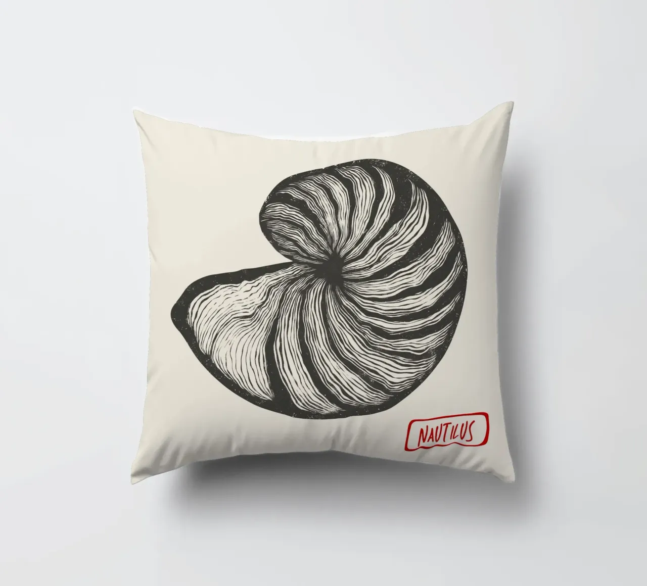 Nautilus cuscino da Indigo Rain