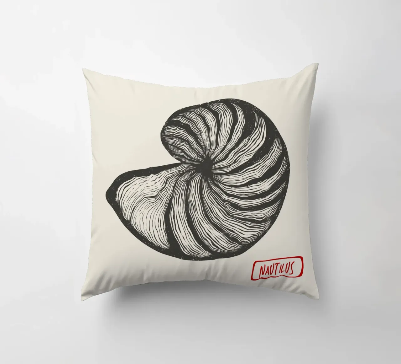 Nautilus cuscino da Indigo Rain