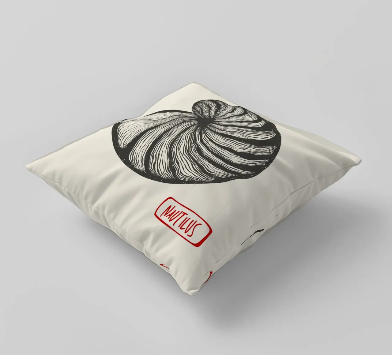 Nautilus cuscino da Indigo Rain