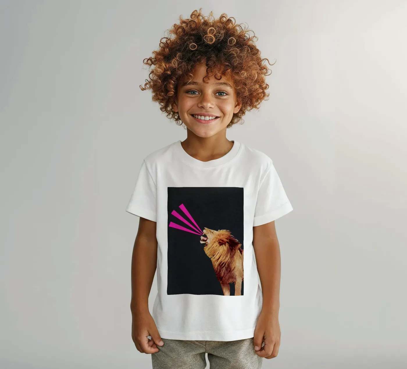 ROAR kinder t-shirt van Cassia Beck Collage