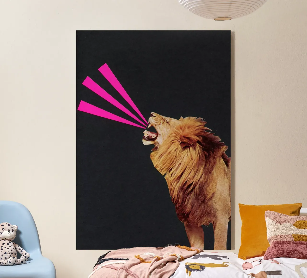 ROAR acrylic glass by Cassia Beck Collage