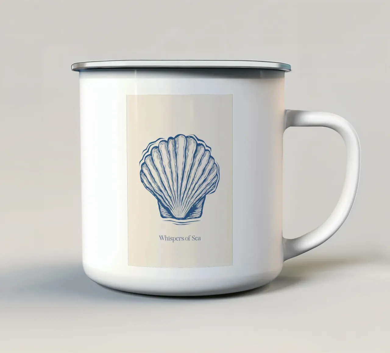 Whispers Of Sea tazza in smalto da Indigo Rain