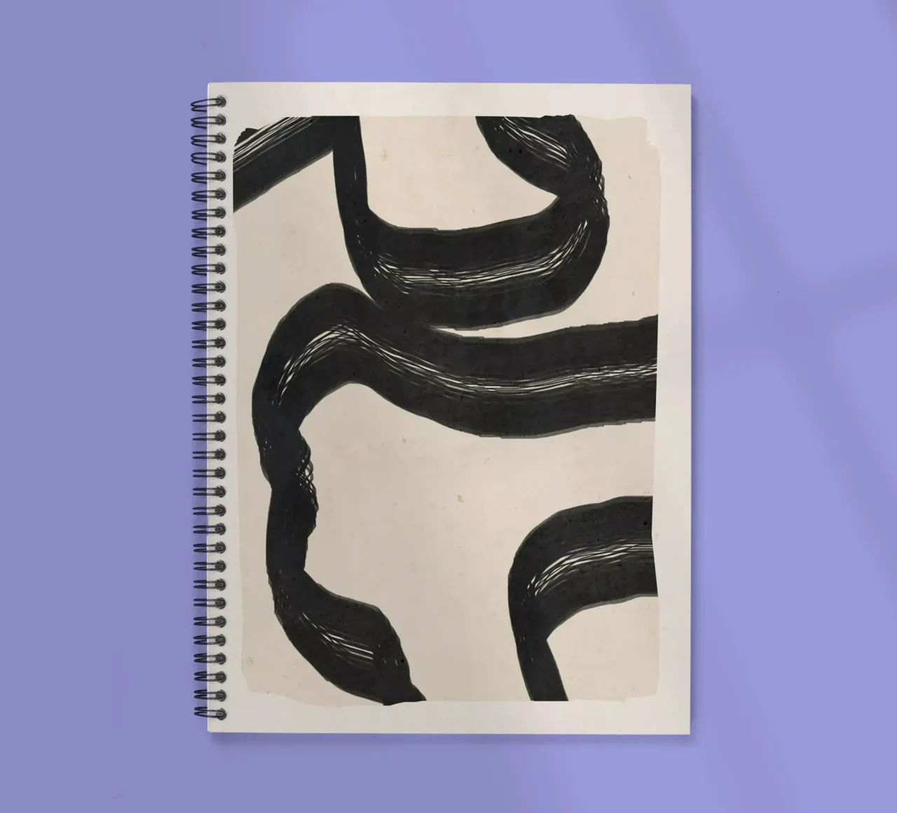 Minimal Abstract Art 15 spiral notebook by ThingDesign