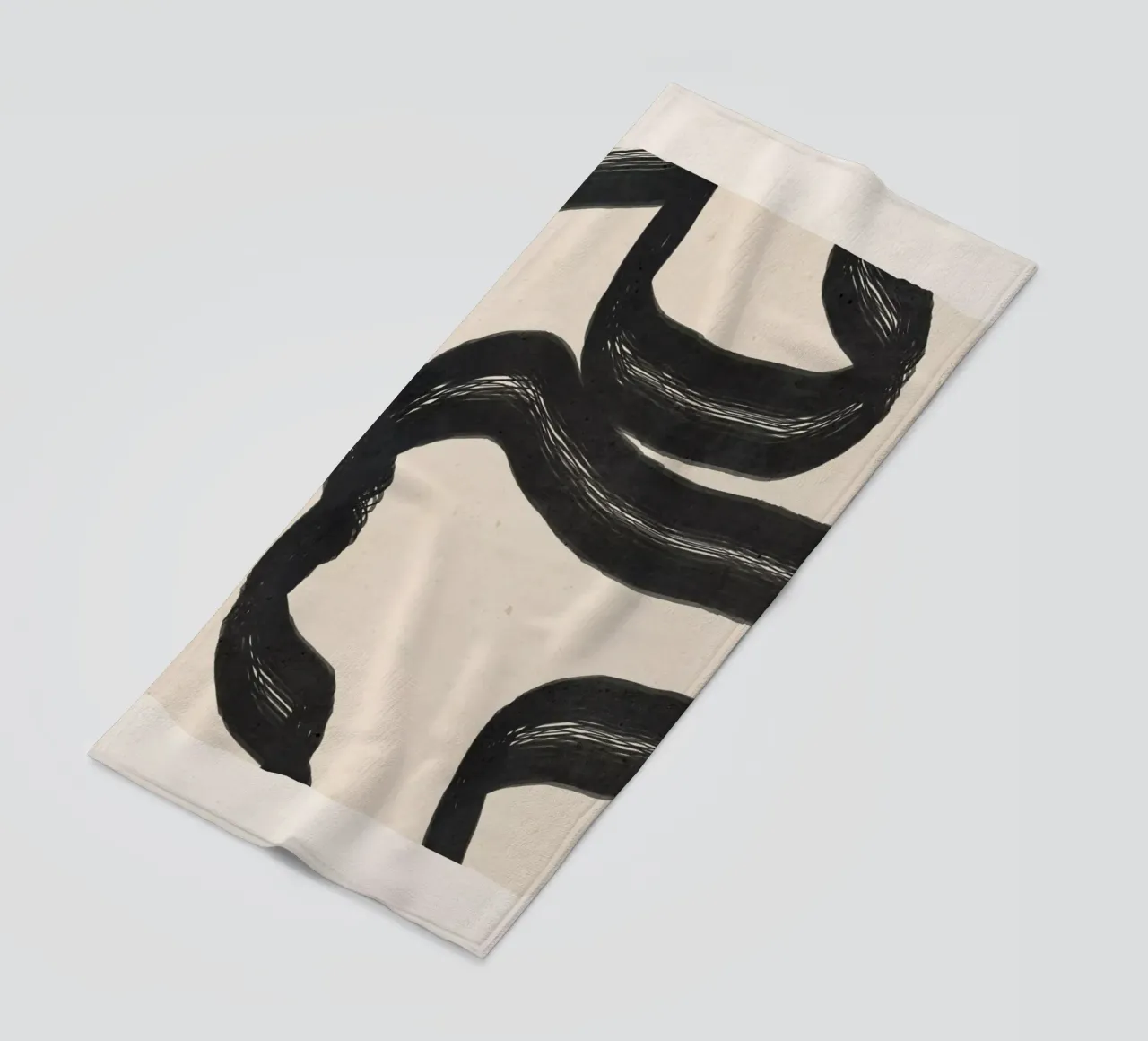 Minimal Abstract Art 15 beach towel by ThingDesign
