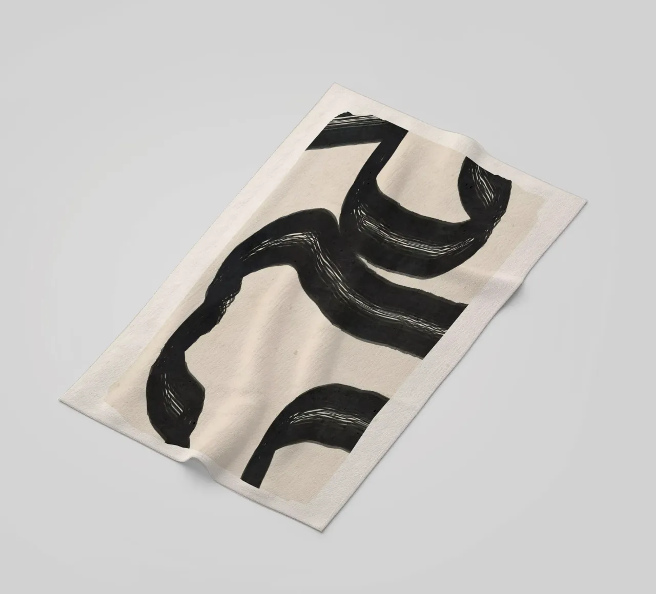 Minimal Abstract Art 15 beach towel by ThingDesign
