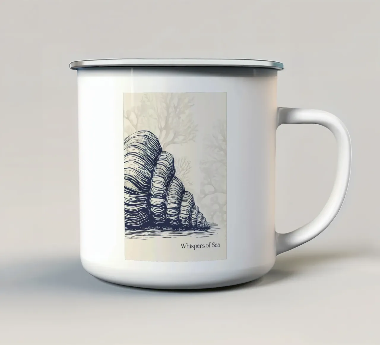 Whispers Of Sea 2 tazza in smalto da Indigo Rain