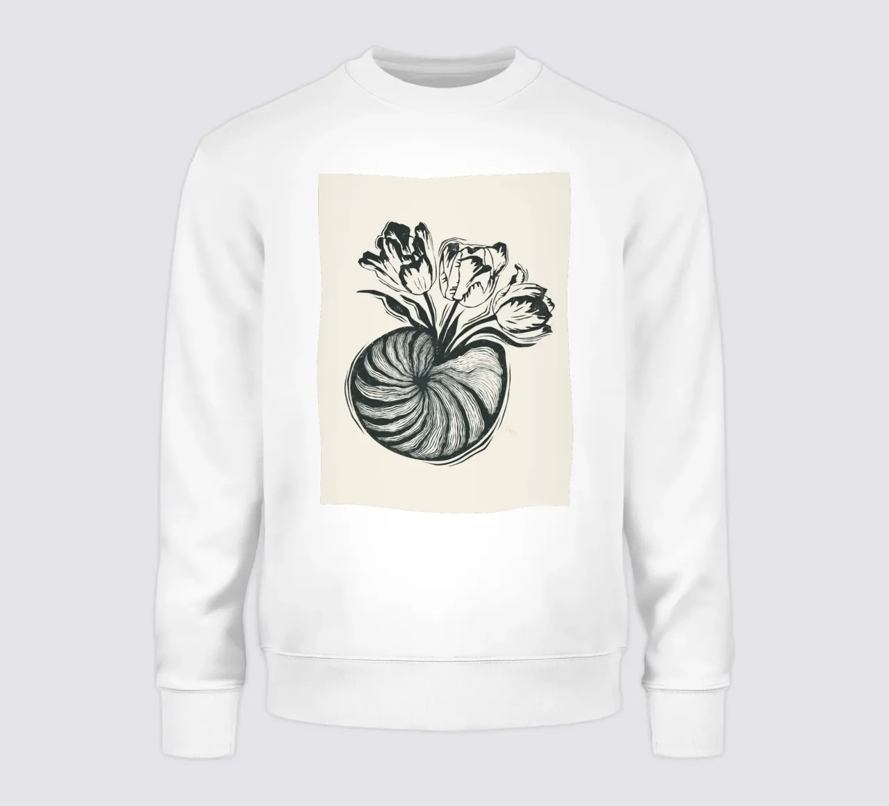 Nautilus & Tulips felpa da Indigo Rain