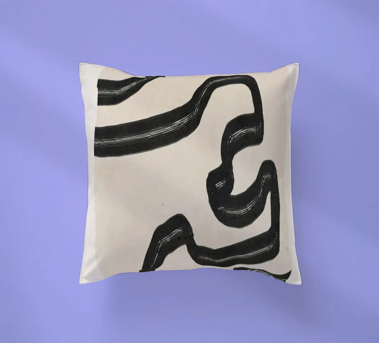 Minimal Abstract Art 16 decorative cushion by ThingDesign