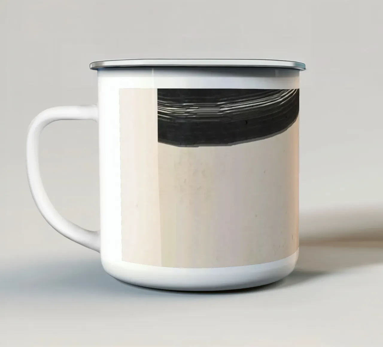Arte astratta minimale 16 tazza in smalto da ThingDesign
