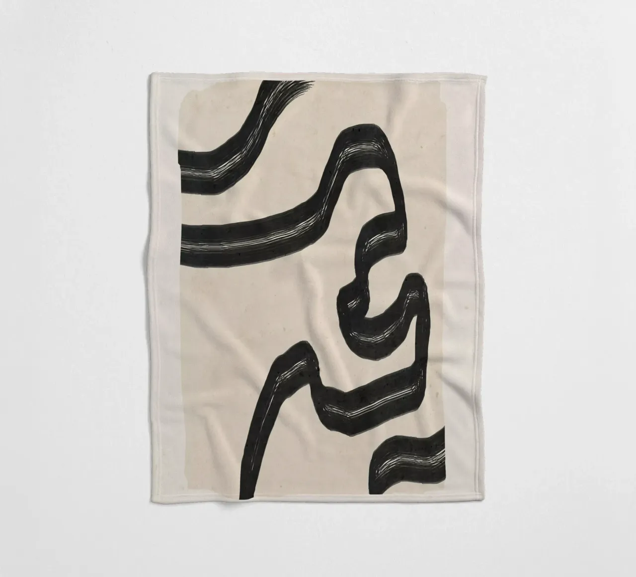 Minimal Abstract Art 16 fleece blanket by ThingDesign