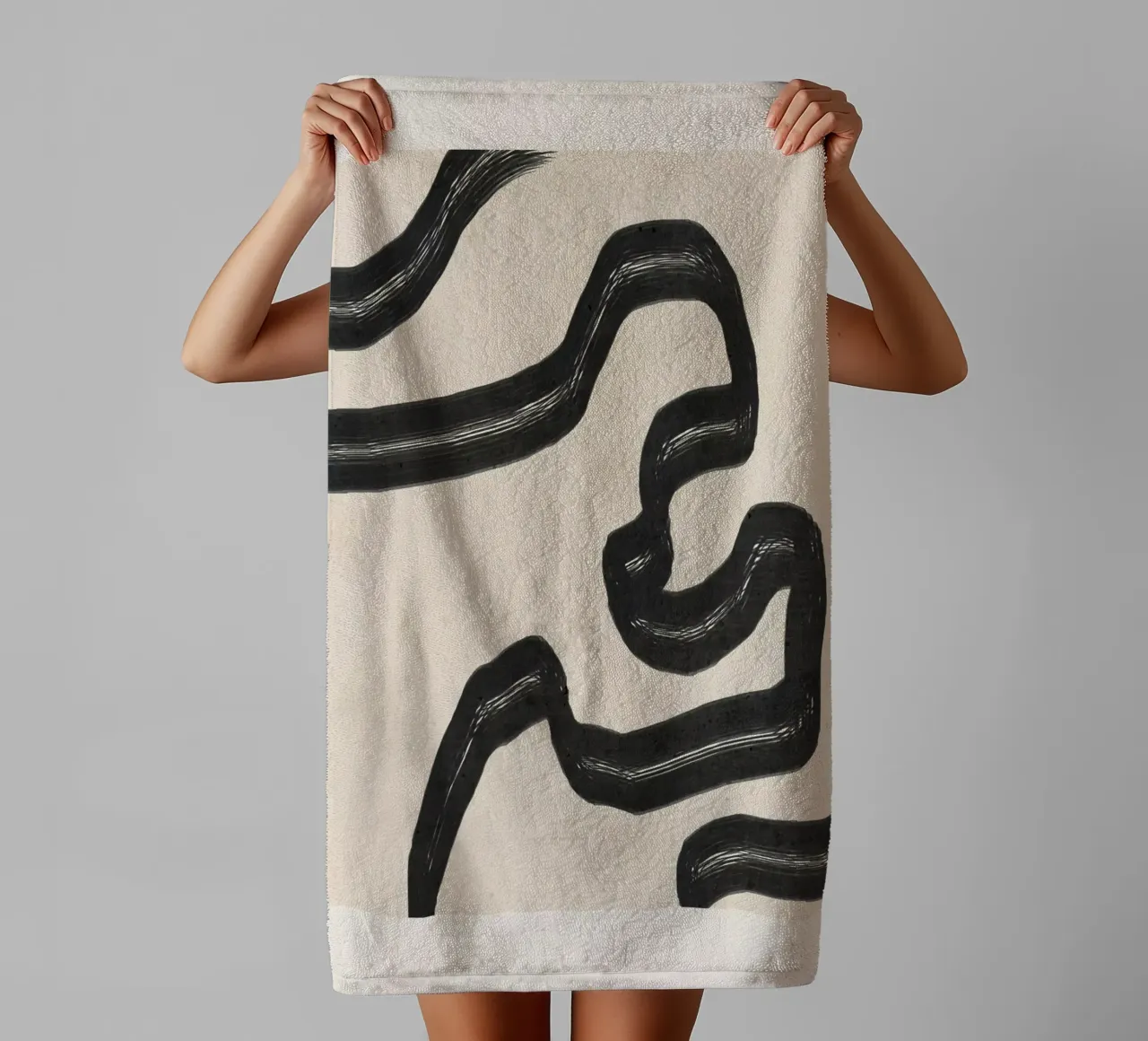 Minimal Abstract Art 16 towel by ThingDesign