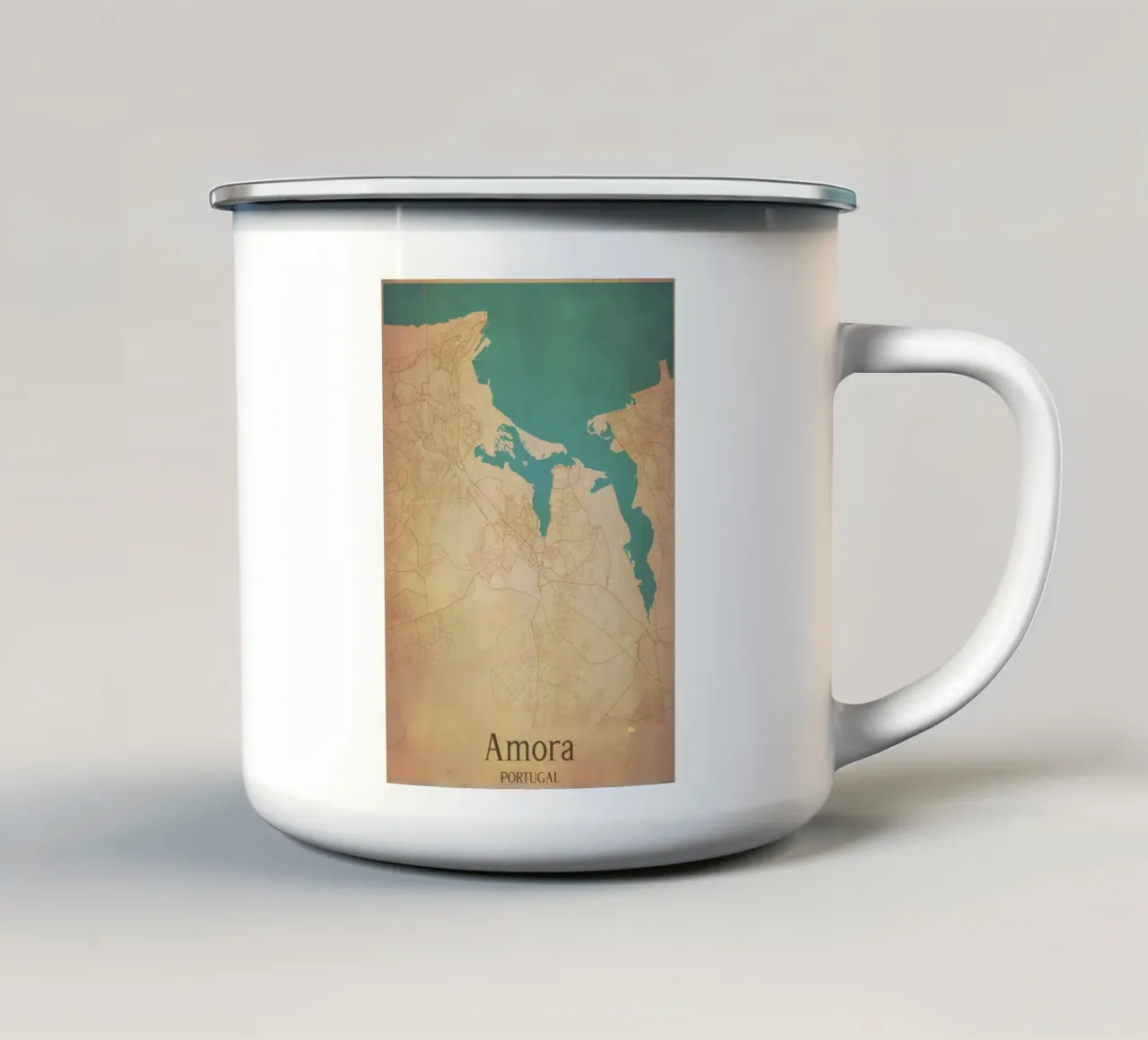 Amora PORTUGAL tazza in smalto da WorldPrint