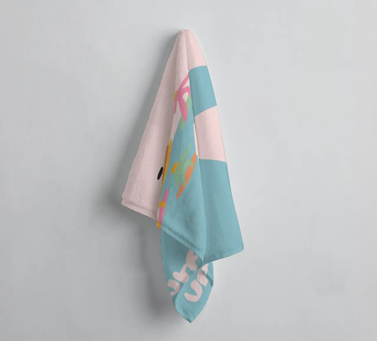 Surf's Up, Minimalist Surfer Art, Ocean Poster towel by vintagepod
