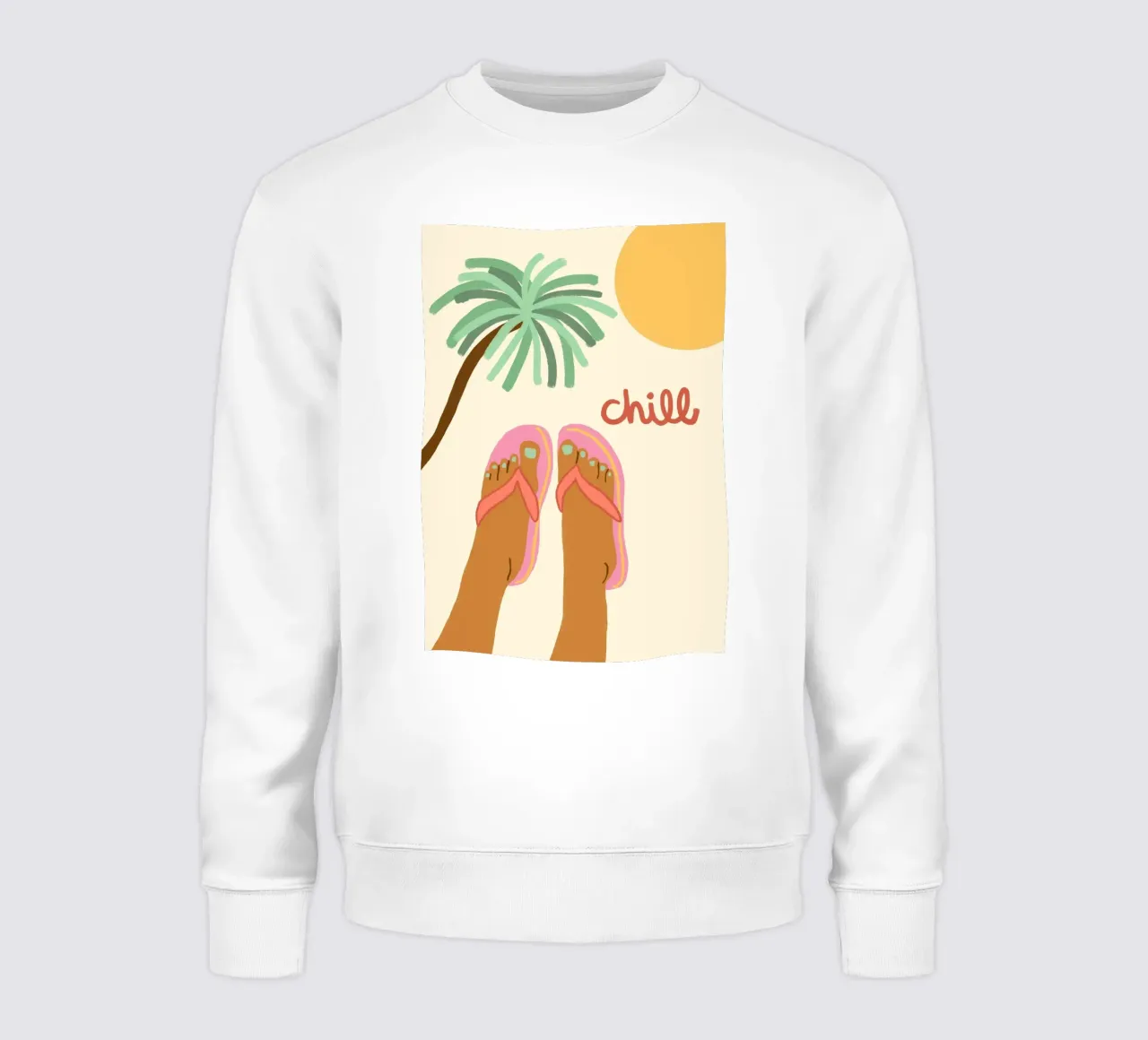 Chill, Gambe da spiaggia, Summer Vibes Art felpa da dawnthesea