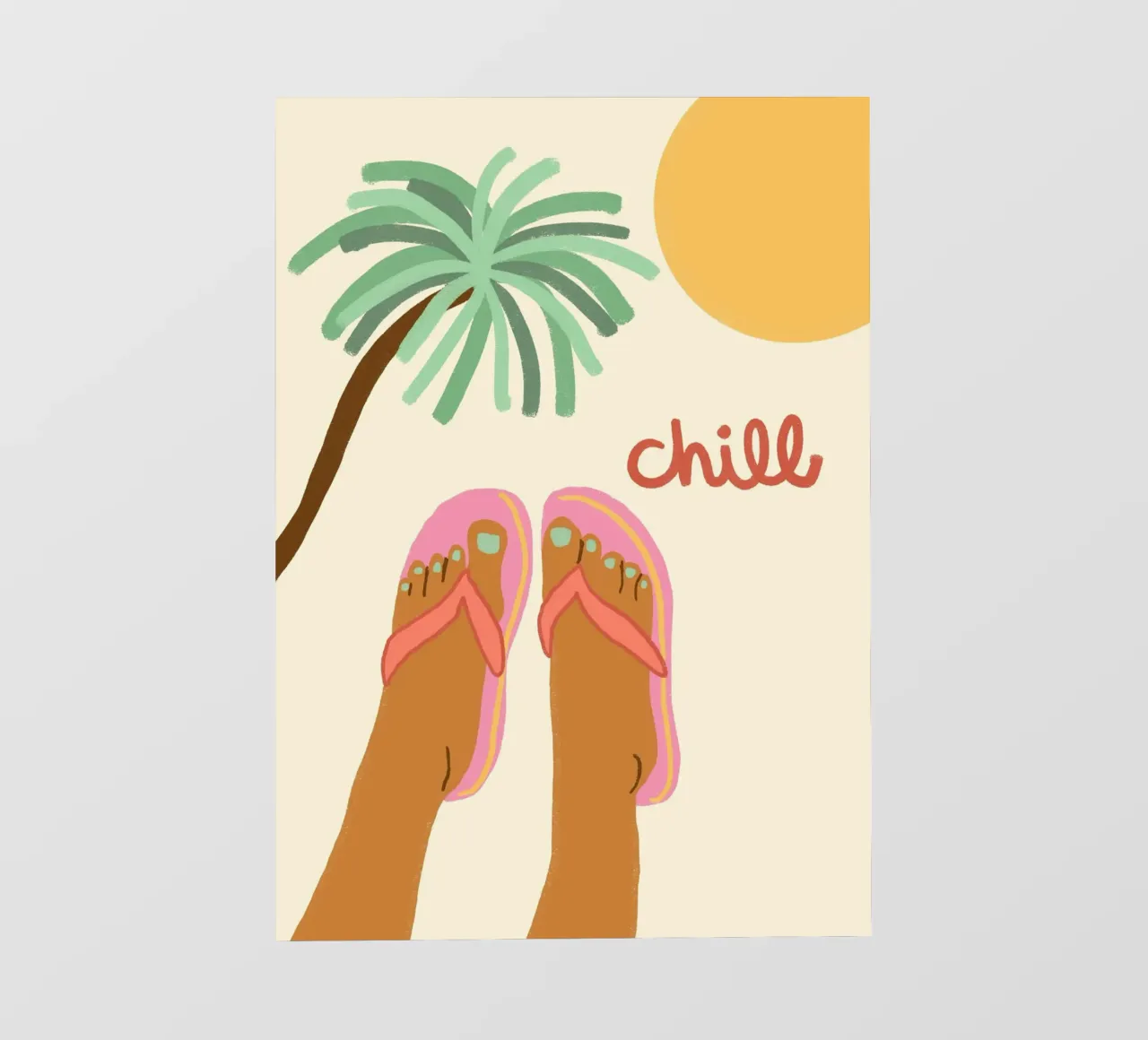 Chill, Gambe da spiaggia, Summer Vibes Art pellicola backlit da dawnthesea