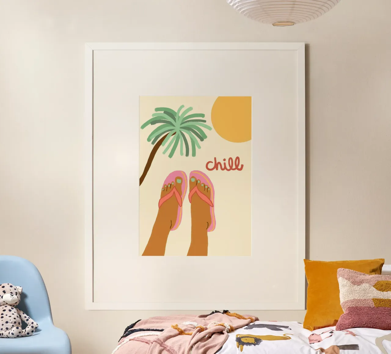 Chill, Gambe da spiaggia, Summer Vibes Art poster da dawnthesea
