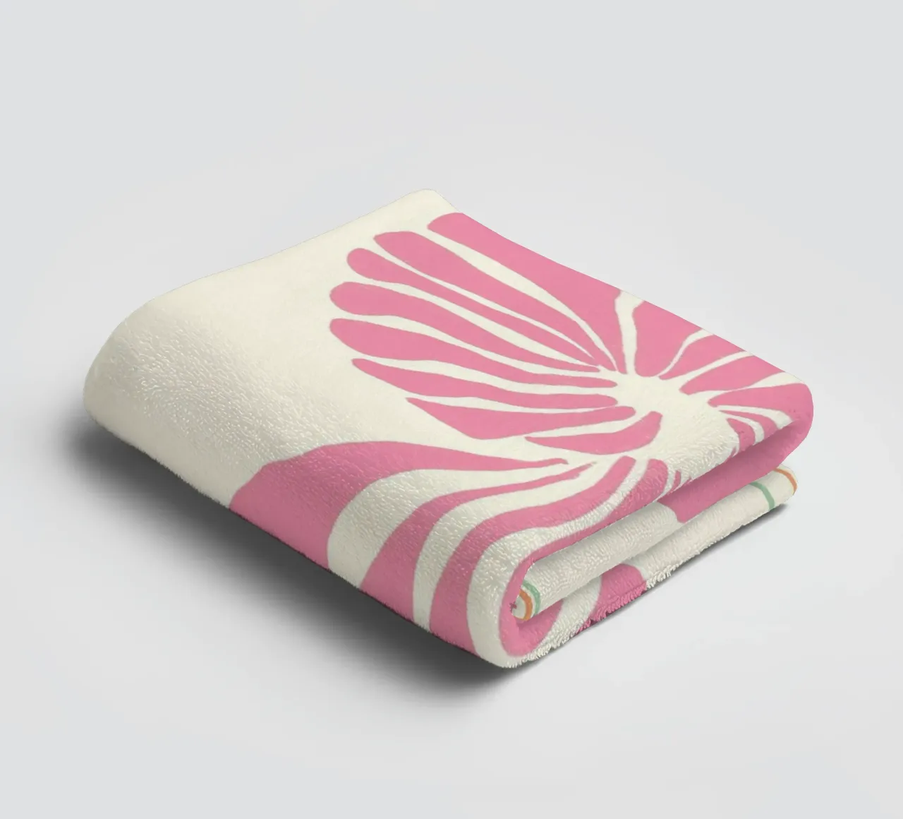 Pink Seashell, Nautilus, Minimalist Art Print towel by dawnthesea