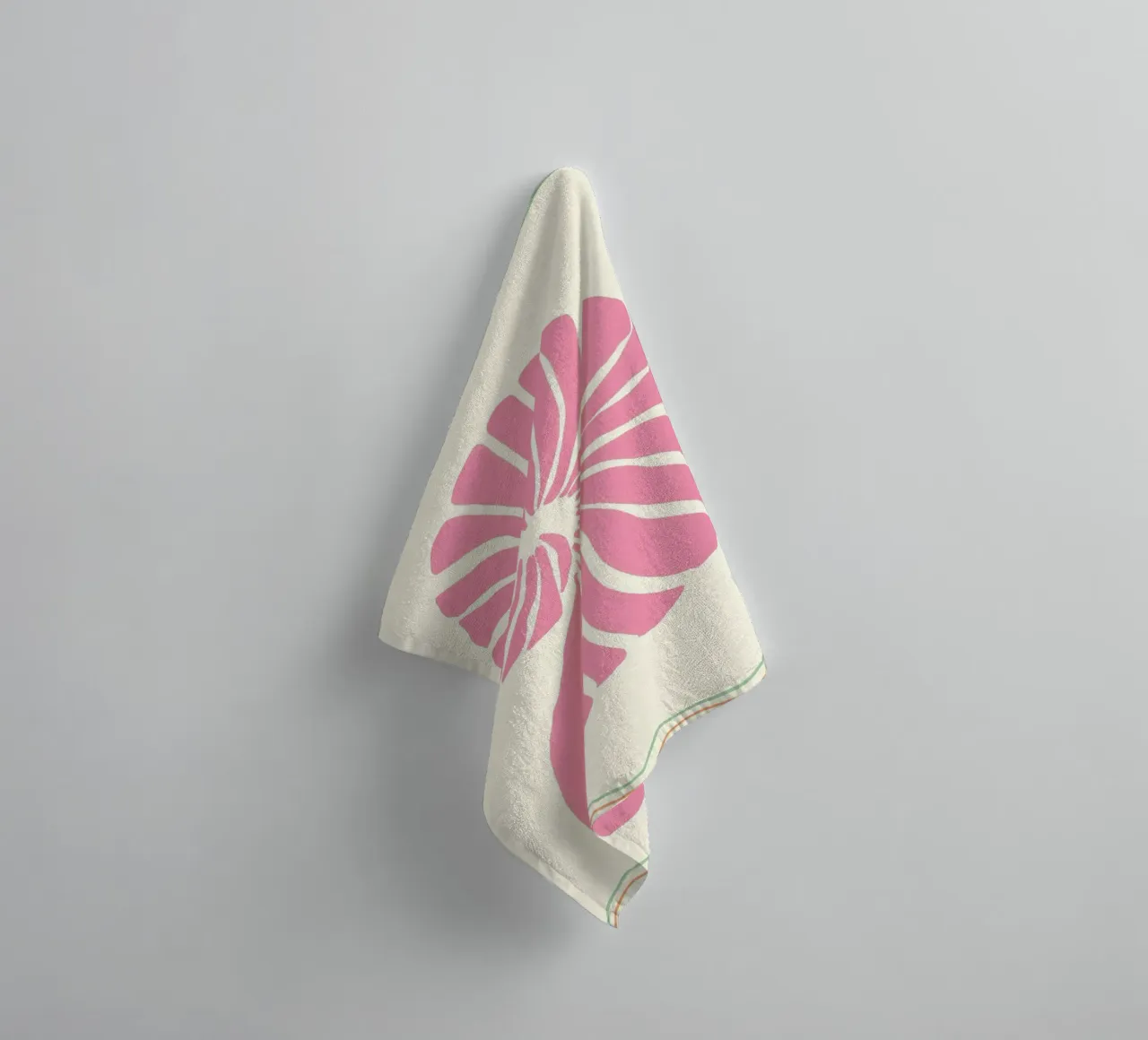 Pink Seashell, Nautilus, Minimalist Art Print towel by dawnthesea