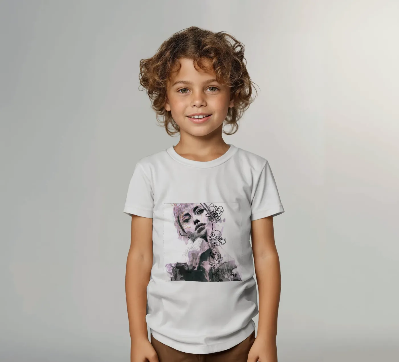 labbra t-shirt bambini da Giulio Iurissevich