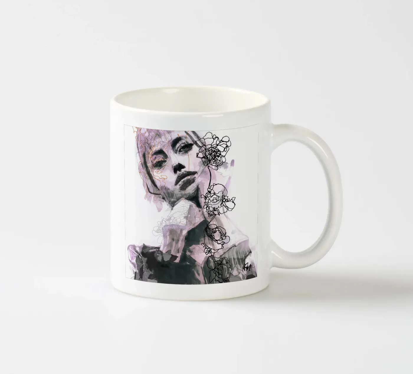 lips ceramic mug by Giulio Iurissevich