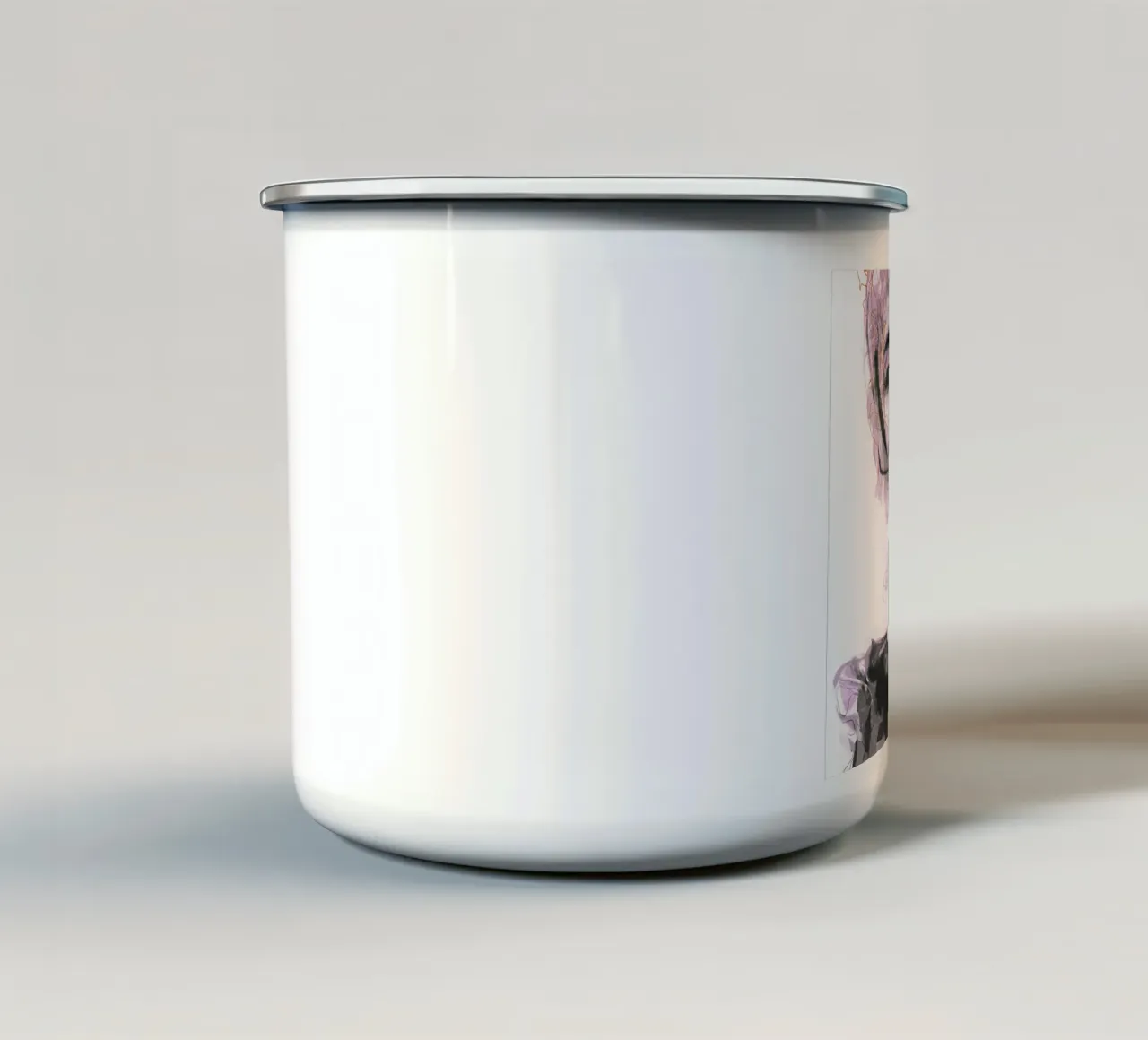 labbra tazza in smalto da Giulio Iurissevich