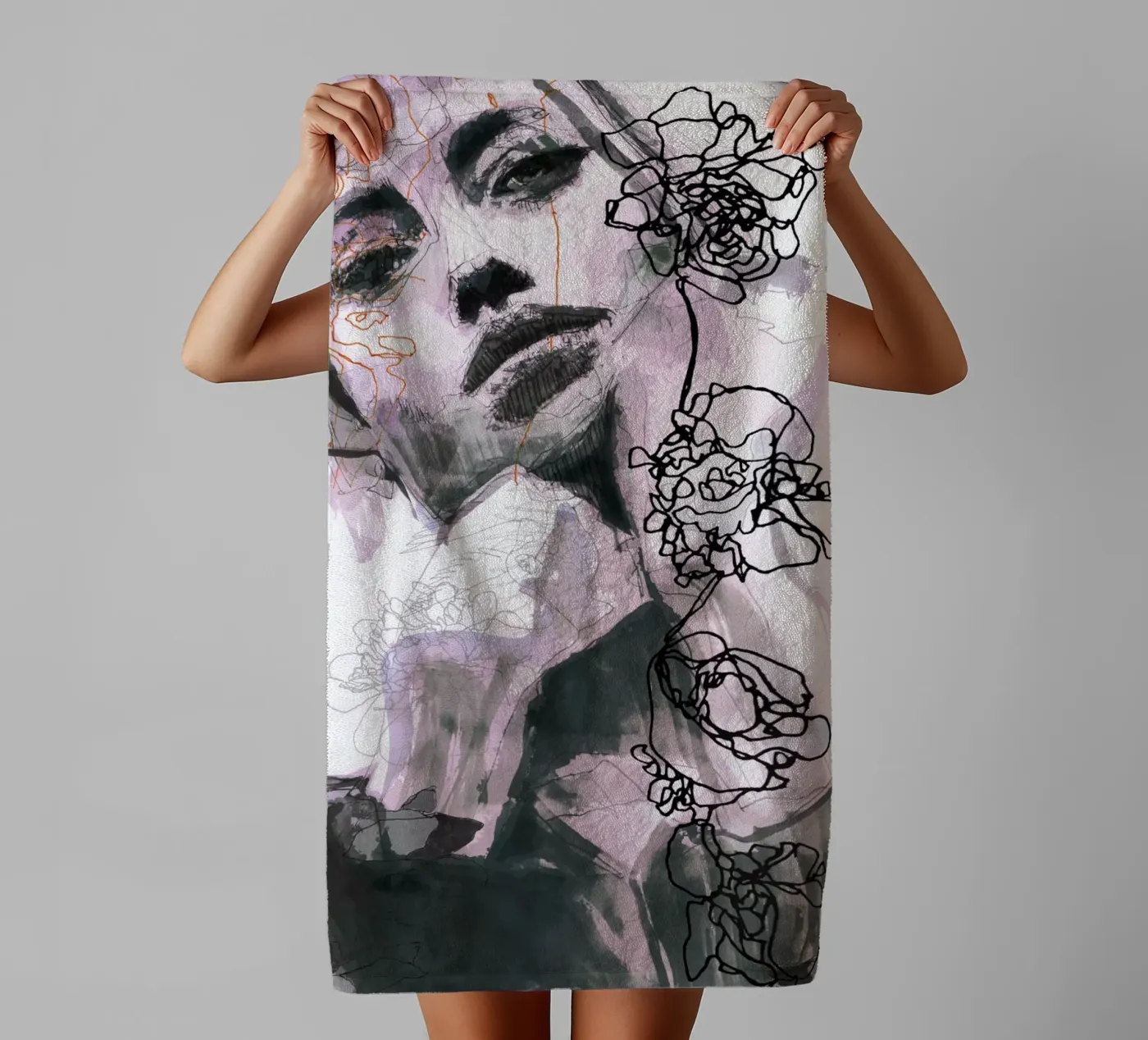 lips towel by Giulio Iurissevich