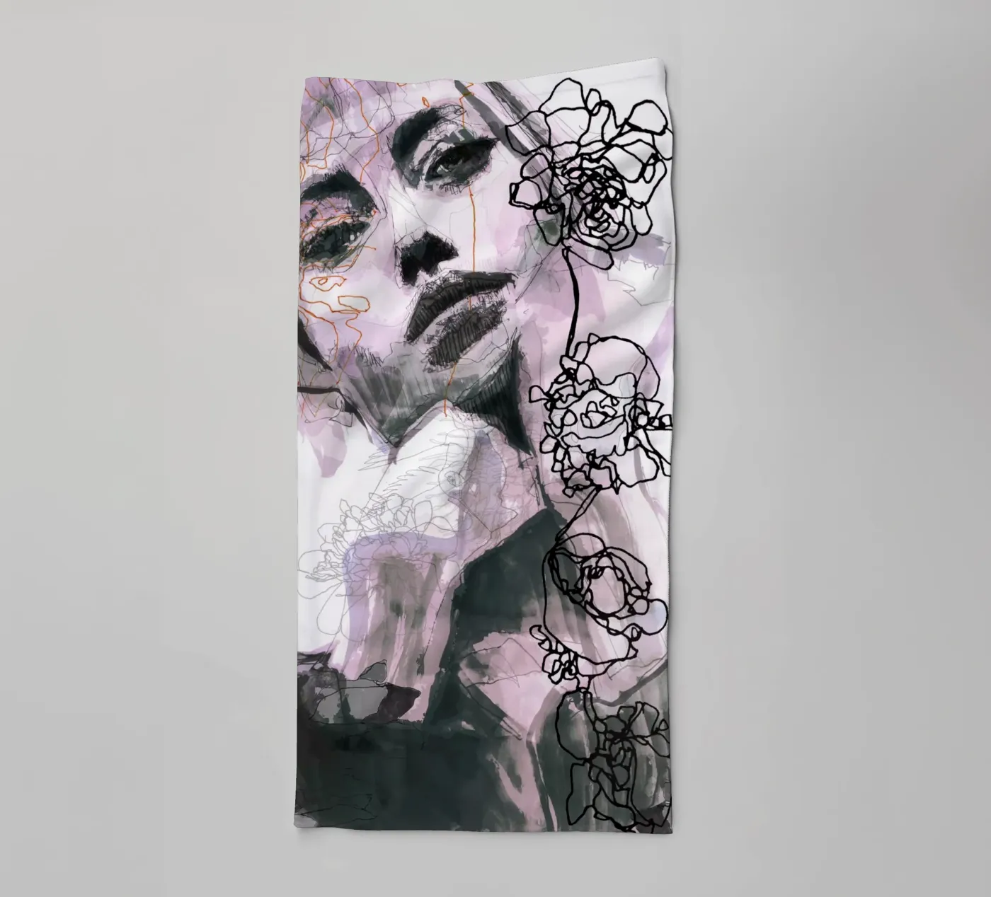 lips towel by Giulio Iurissevich
