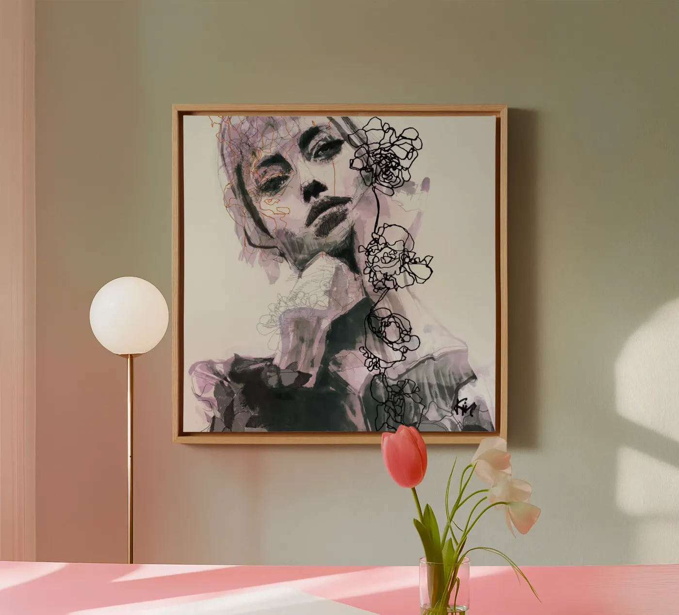 labbra tela da Giulio Iurissevich