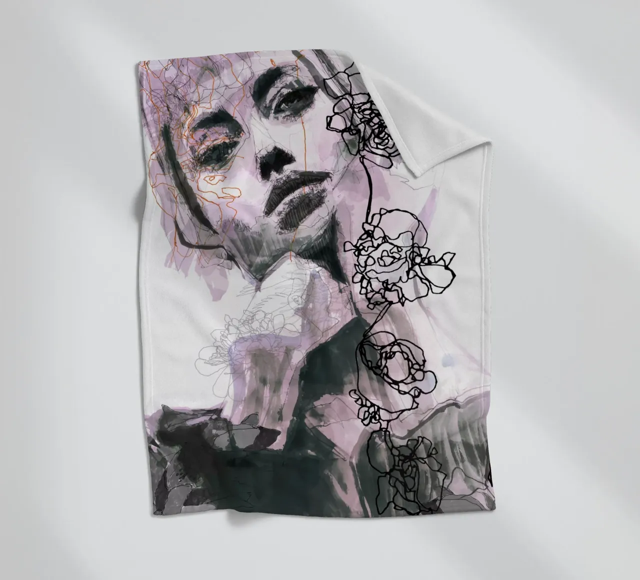 lips Fleecedecke von Giulio Iurissevich