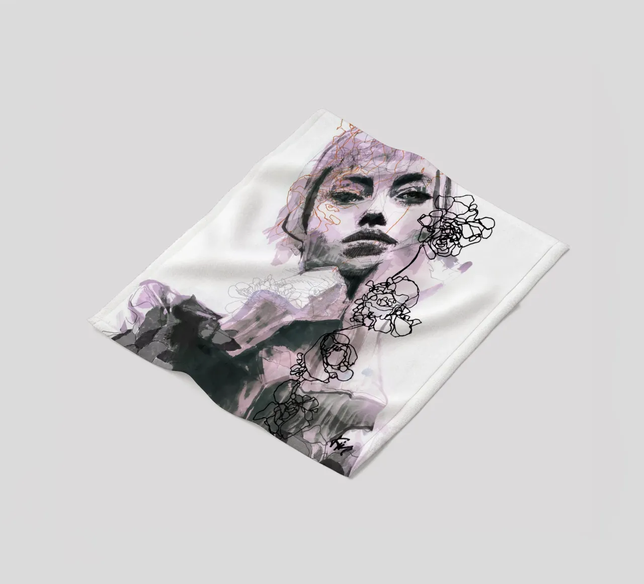 lips Fleecedecke von Giulio Iurissevich