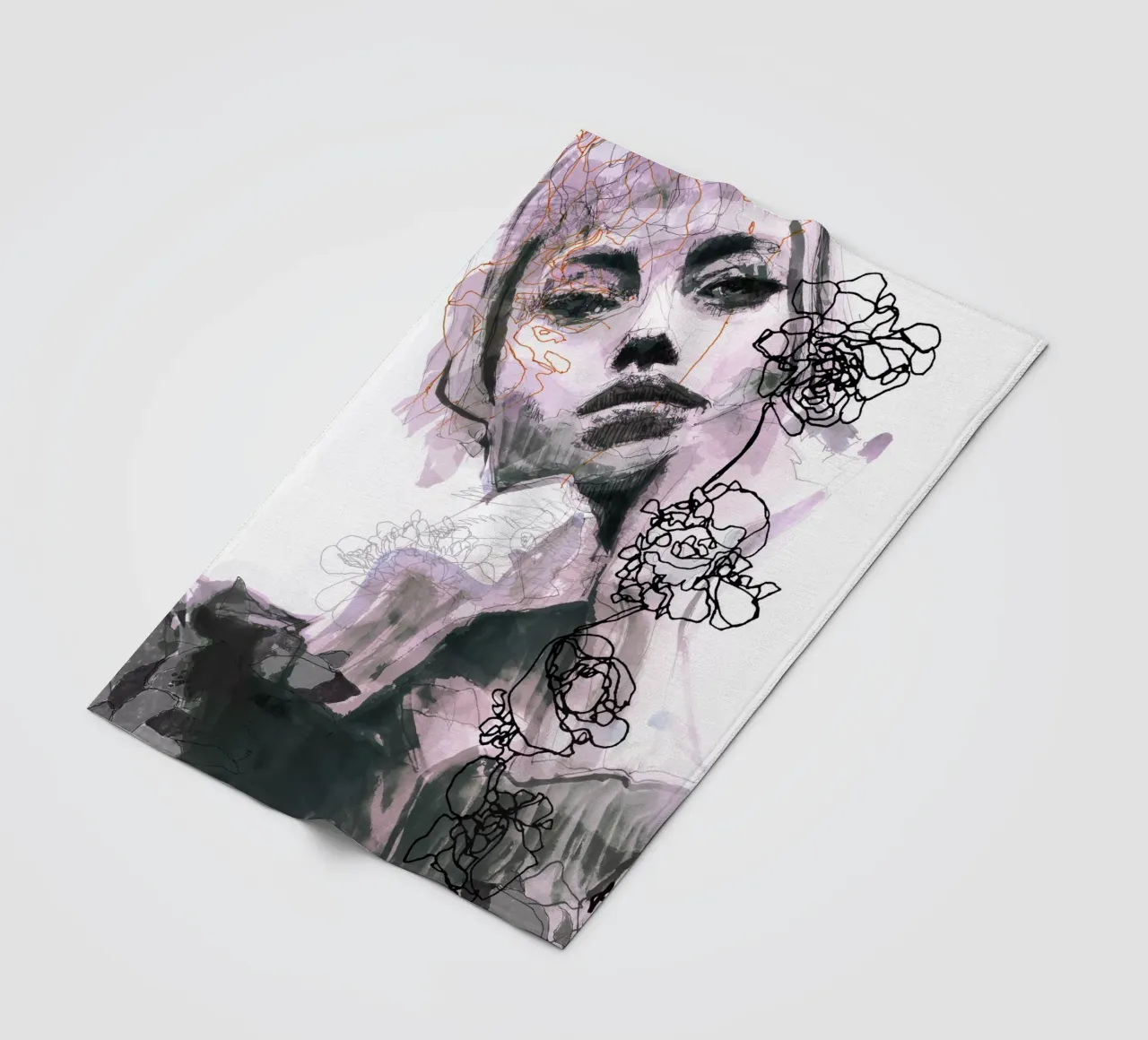 lips Fleecedecke von Giulio Iurissevich