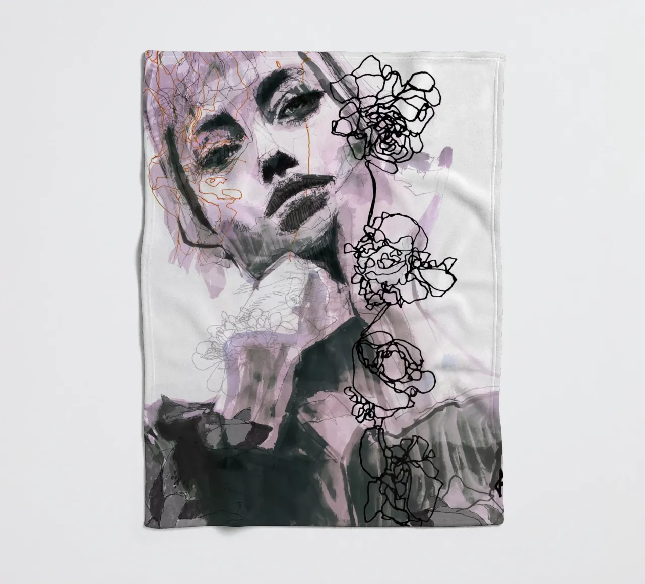 lips Fleecedecke von Giulio Iurissevich